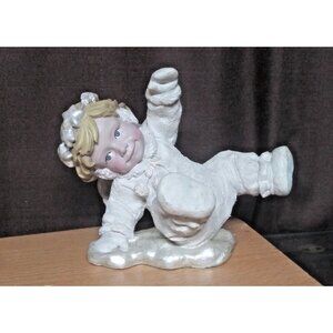 Snow Babies Angel Resin Figurine Vintage 90's Collectibles For Me Fallen On Snow